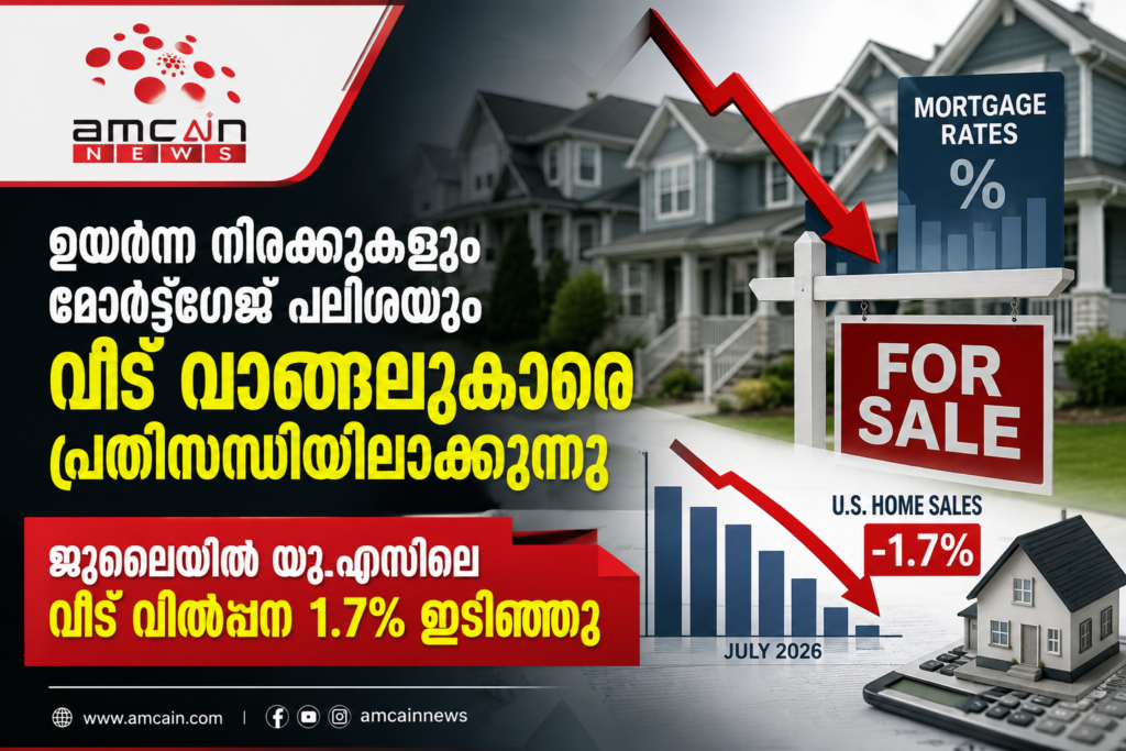 US existing homes fall 1.7% in July as record prices, high mortgage rates stifle would be-buyers