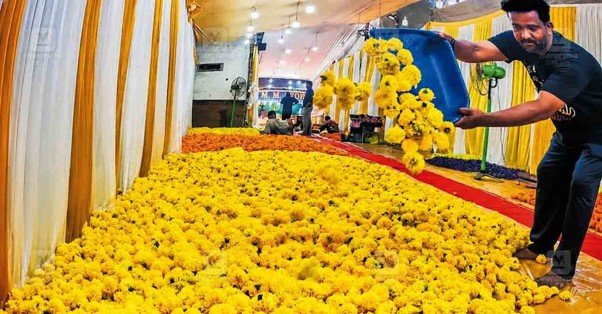 Flowers shine in the Onam market; Oleander prices soar, local blooms active as well