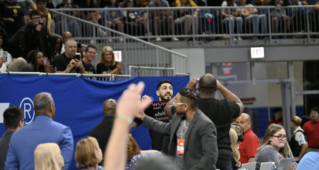 Enes Kanter Freedom escorted out of Fever-Sky game after ugly exchange with WNBA star Natasha Cloud