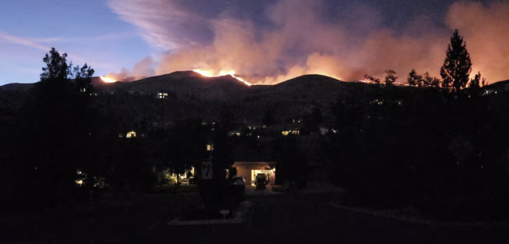 Tens of thousands ordered to evacuate in Nevada as fire threatens Reno
