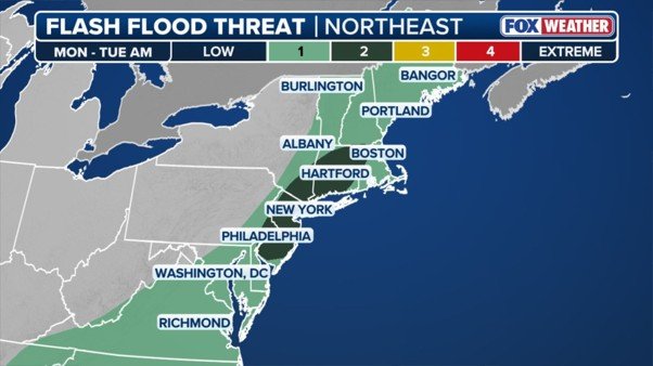 Heavy Rain in New York City: Flash Flood Warning Issued