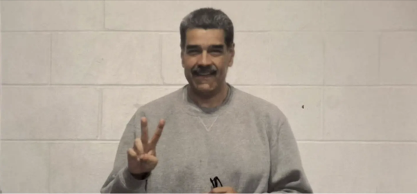 Slimmed-down Nicolas Maduro flashes a smile in new jail photos
