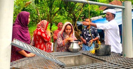 Promptly responding to a social media appeal; M.A. Yusuff Ali resolves the drinking water crisis of seven families in Wayanad