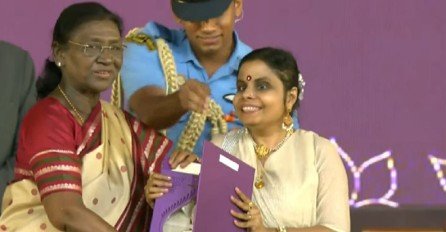Vaikom Vijayalakshmi and Malayalam stars in the glow of the National Film Awards