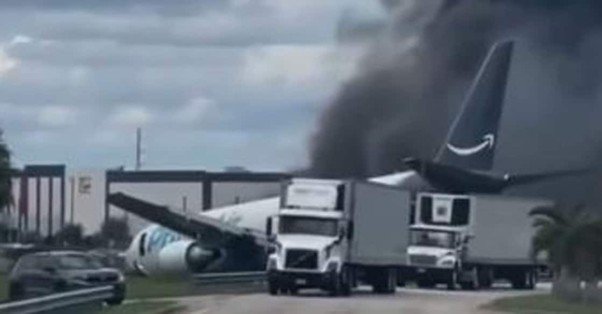 Five dead as Amazon cargo plane crashes at Miami airport