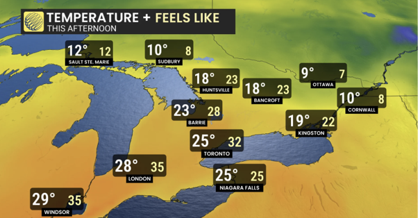 Remarkable fall heat, storm risk preludes major cooldown in Ontario