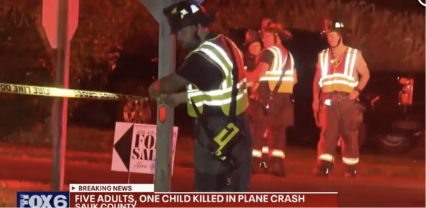 Six dead, including child, after private plane crashes in Wisconsin