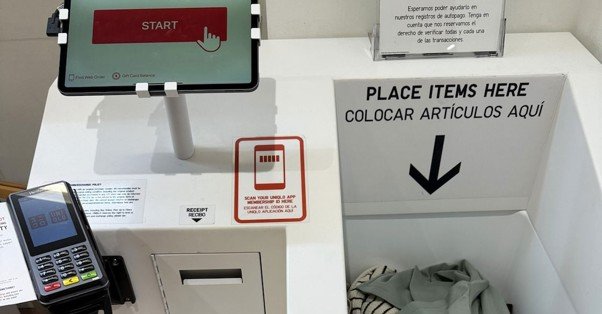 Barcode scanning is now history: Just drop the clothes in the box and the bill is ready in a second