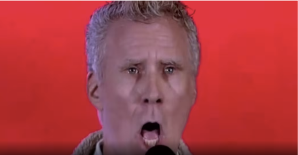 Will Ferrell sings O Canada to parody U.S. tensions